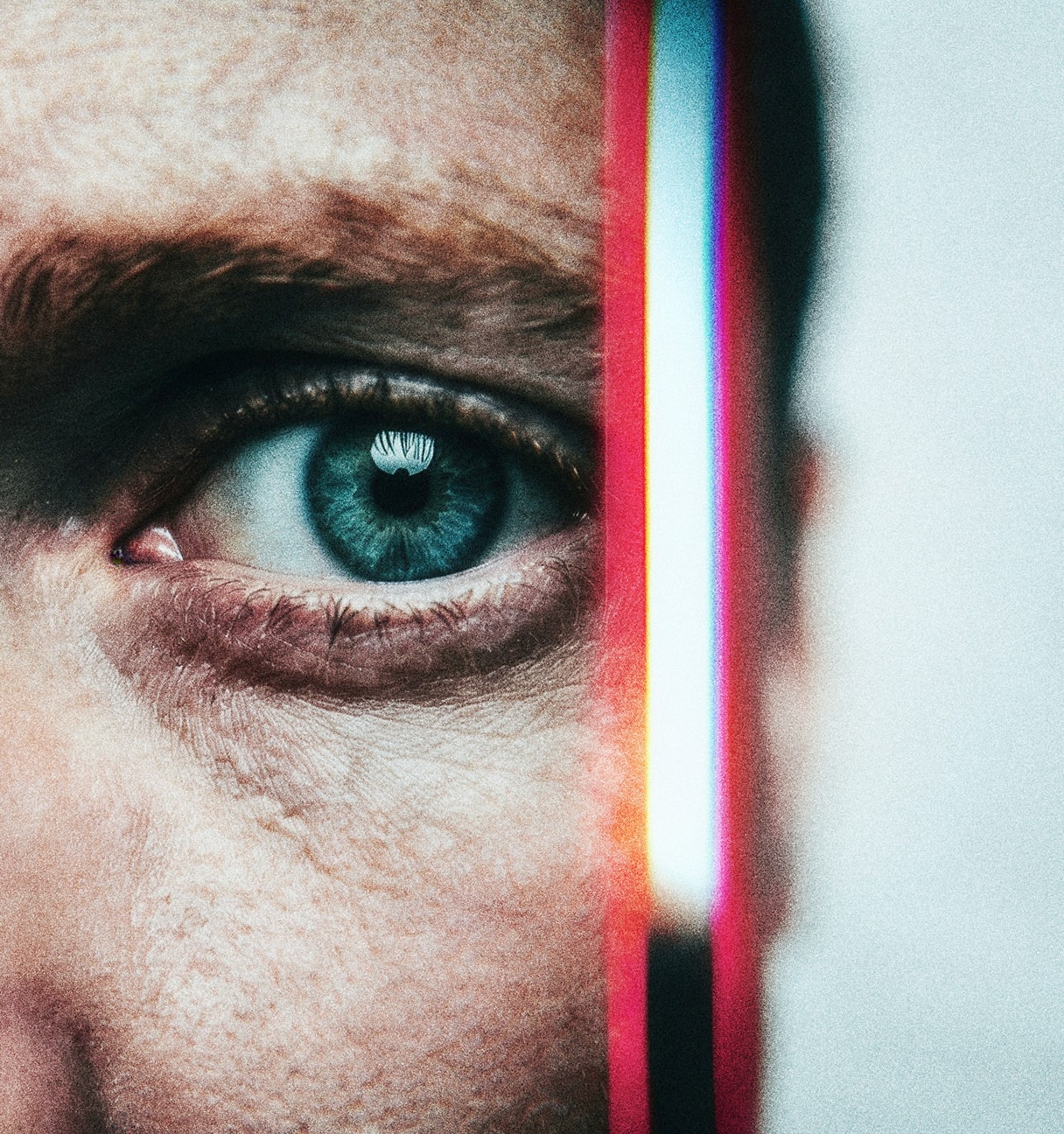 closeup of an eye