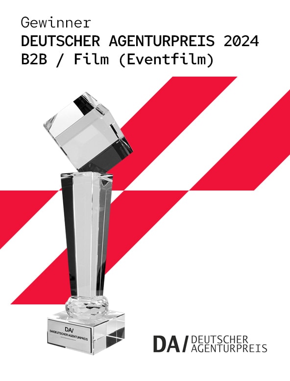 K16 gewinnt 2024 den "Deutschen Agenturpreis" in der Kategorie "B2B/Film (Eventfilm)"