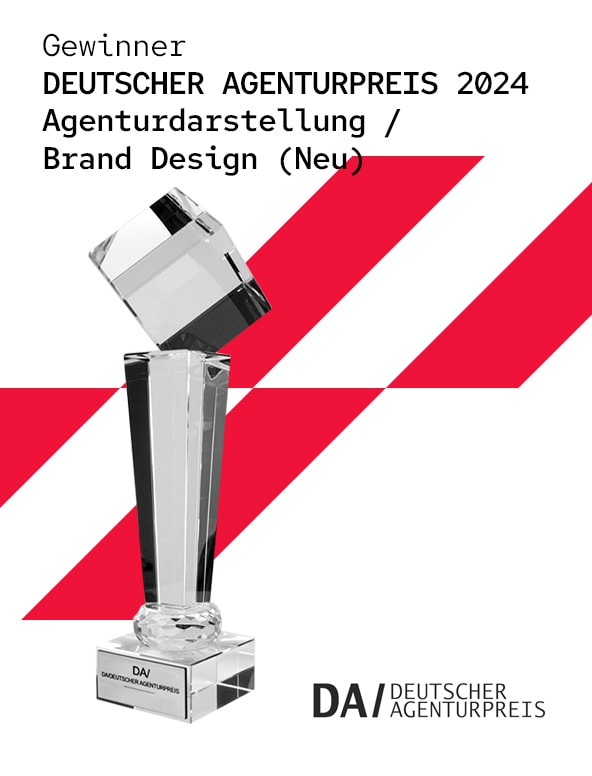 K16 gewinnt 2024 den "Deutschen Agenturpreis" in der Kategorie "Agenturdarstellung/Brand Design (Neu)"