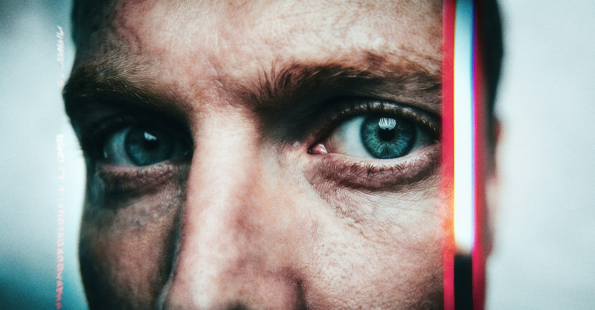 closeup of eyes