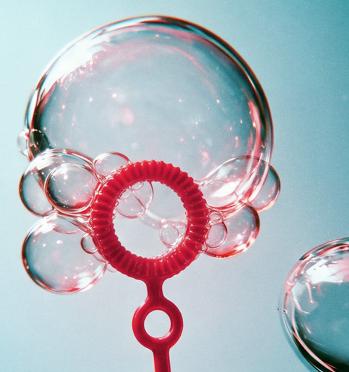 soap bubbles