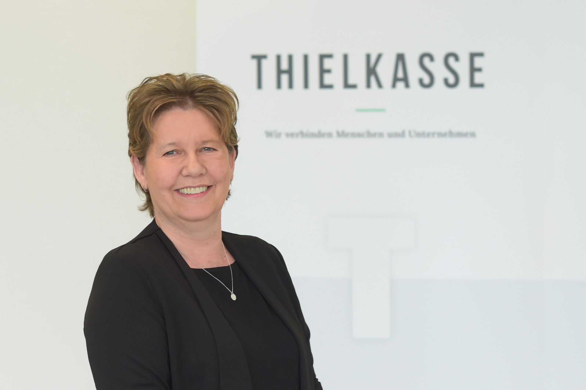 Anja Kacmarek von der Thielkasse arbeitet mit der Präsentationsagentur K16